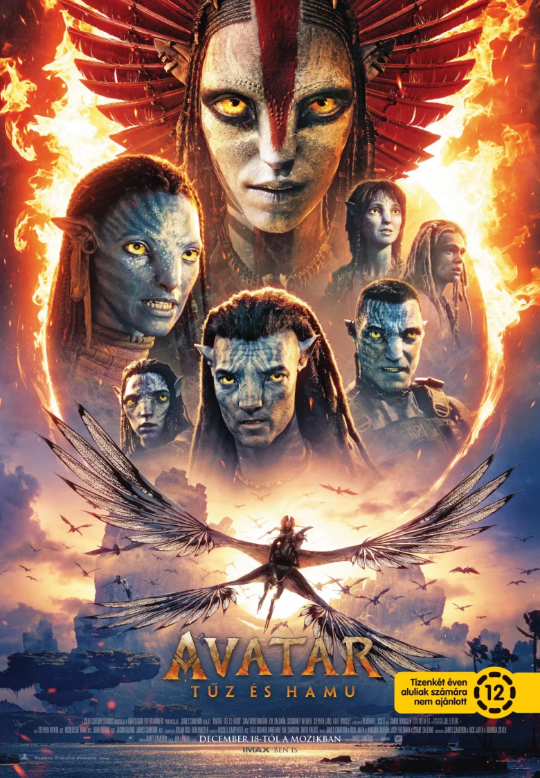 Avatar: Tűz és Hamu plakátja
