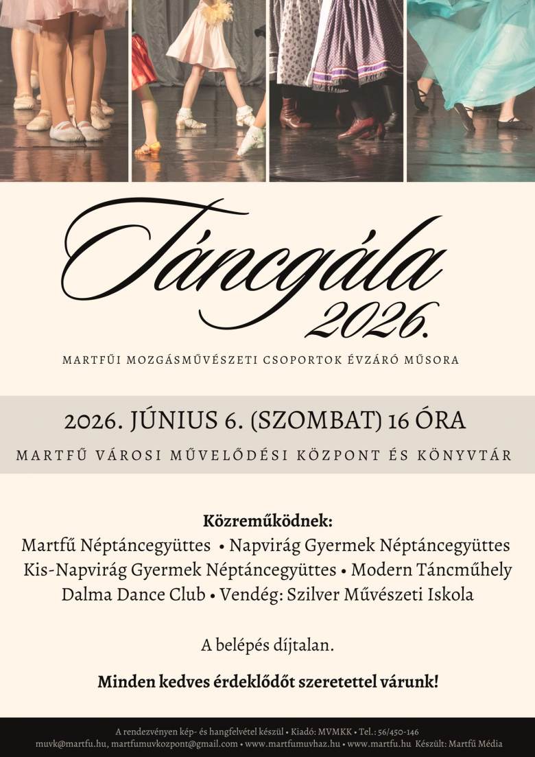 Táncgála 2026 plakátja