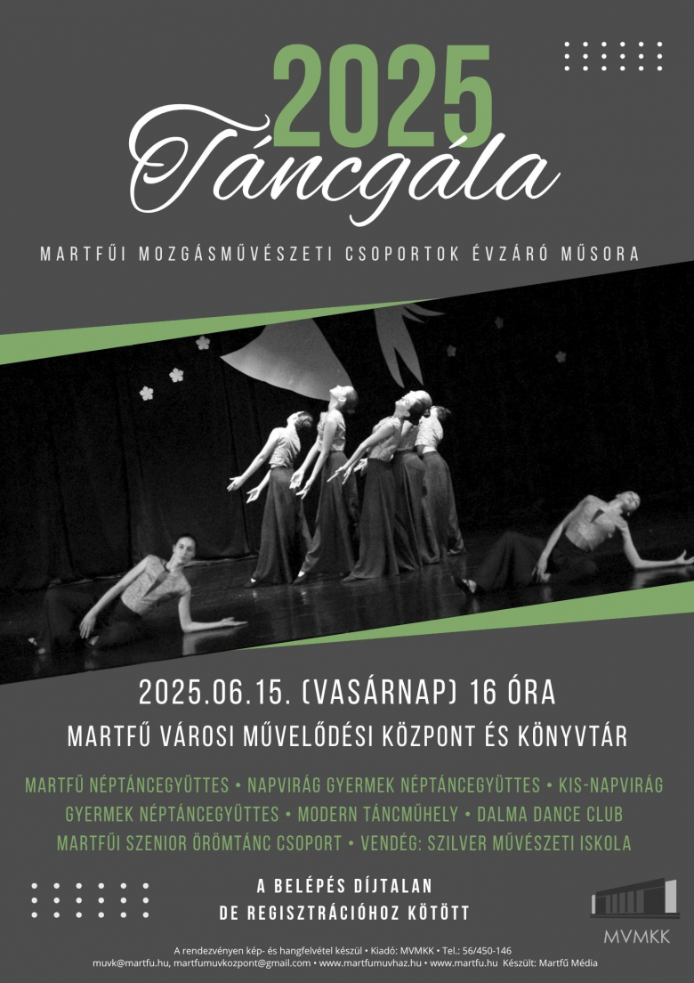 TÁNCGÁLA 2025 plakátja