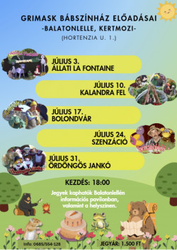 Bolondvár - Grimask Bábszínház plakátja
